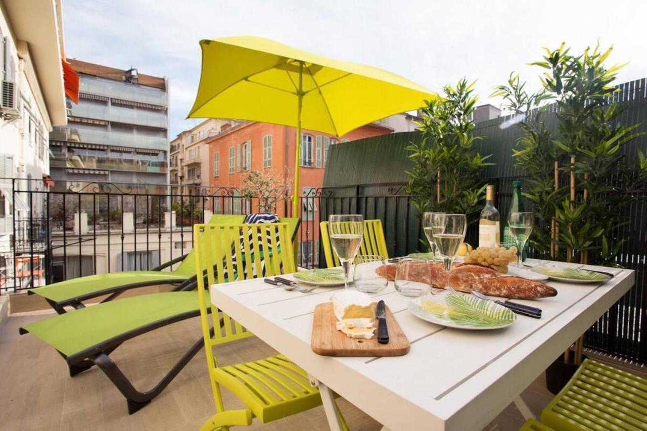 F2 Terrasse, Moderne, Hyper Centre, Clim, Ascenseur- Dubouchage Apartment Nice Bagian luar foto